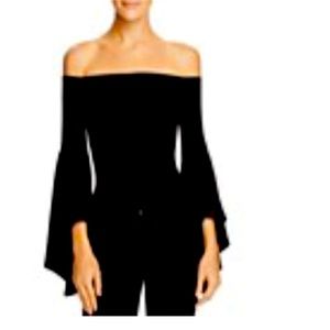 Black off the shoulder bodysuit- Size M
